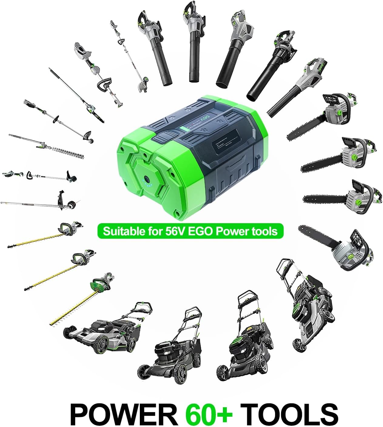 56V 7,5Ah Li-Ion Ersatzakku für EGO 56V Akku BA4200 BA2800 BA2800T BA4200T 5 56V 7,5Ah Li-Ion Ersatzakku für EGO 56V Akku BA4200 BA2800 BA2800T BA4200T – Bild 5