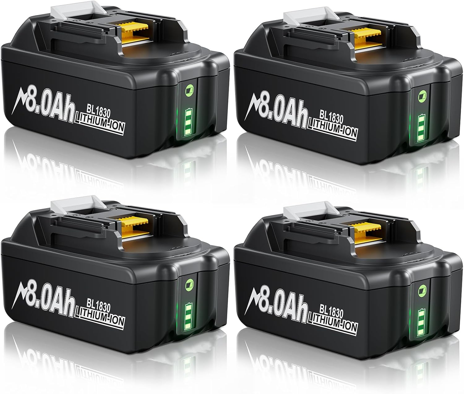 4X 18V 8000mAh Ersatzakku + 6A DC18RD Dual Port Ladegerät Kompatibel mit Ma-Kita 14.4V-18V BL1830 BL1850 BL1860 BL1840 etc Werkzeugakku und DC18RD DC18RC DC18SF DC18RA DC18RF Ladegerät 5 4X 18V 8000mAh Ersatzakku + 6A DC18RD Dual Port Ladegerät Kompatibel mit Ma-Kita 14.4V-18V BL1830 BL1850 BL1860 BL1840 etc Werkzeugakku und DC18RD DC18RC DC18SF DC18RA DC18RF Ladegerät – Bild 5