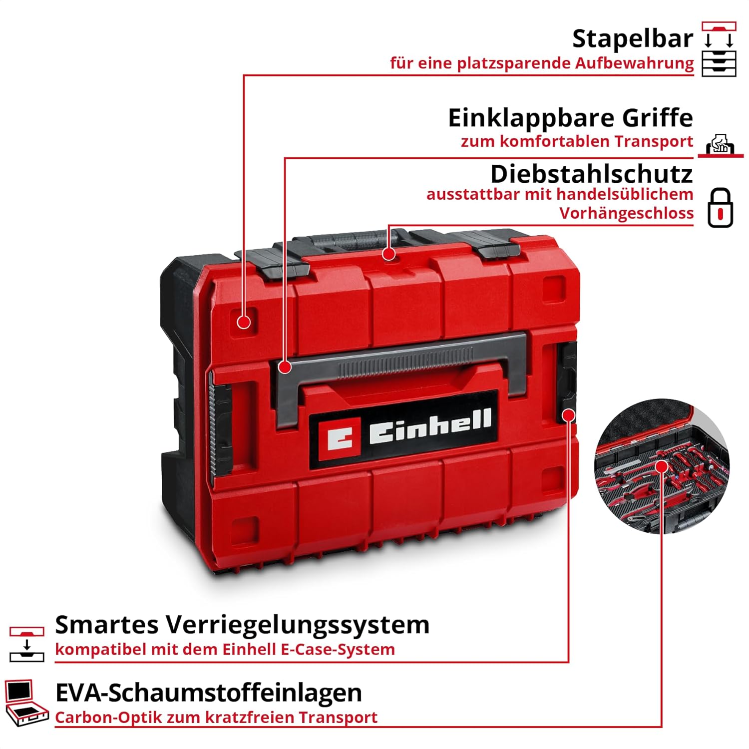 Einhell E-Case 78-tlg. Werkzeugkoffer Renovierung 4 Einhell E-Case 78-tlg. Werkzeugkoffer Renovierung – Bild 4