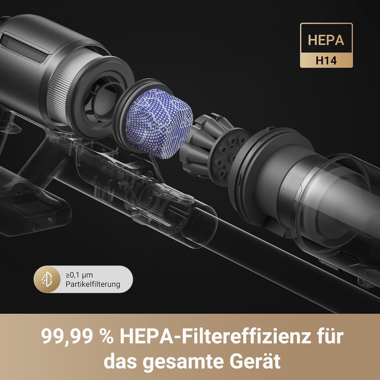 dreame Z30 Akku-Staubsauger, 28 000 Pa/310 AW, CelesTect™ LED-Beleuchtung 3 dreame Z30 Akku-Staubsauger, 28 000 Pa/310 AW, CelesTect™ LED-Beleuchtung – Bild 3