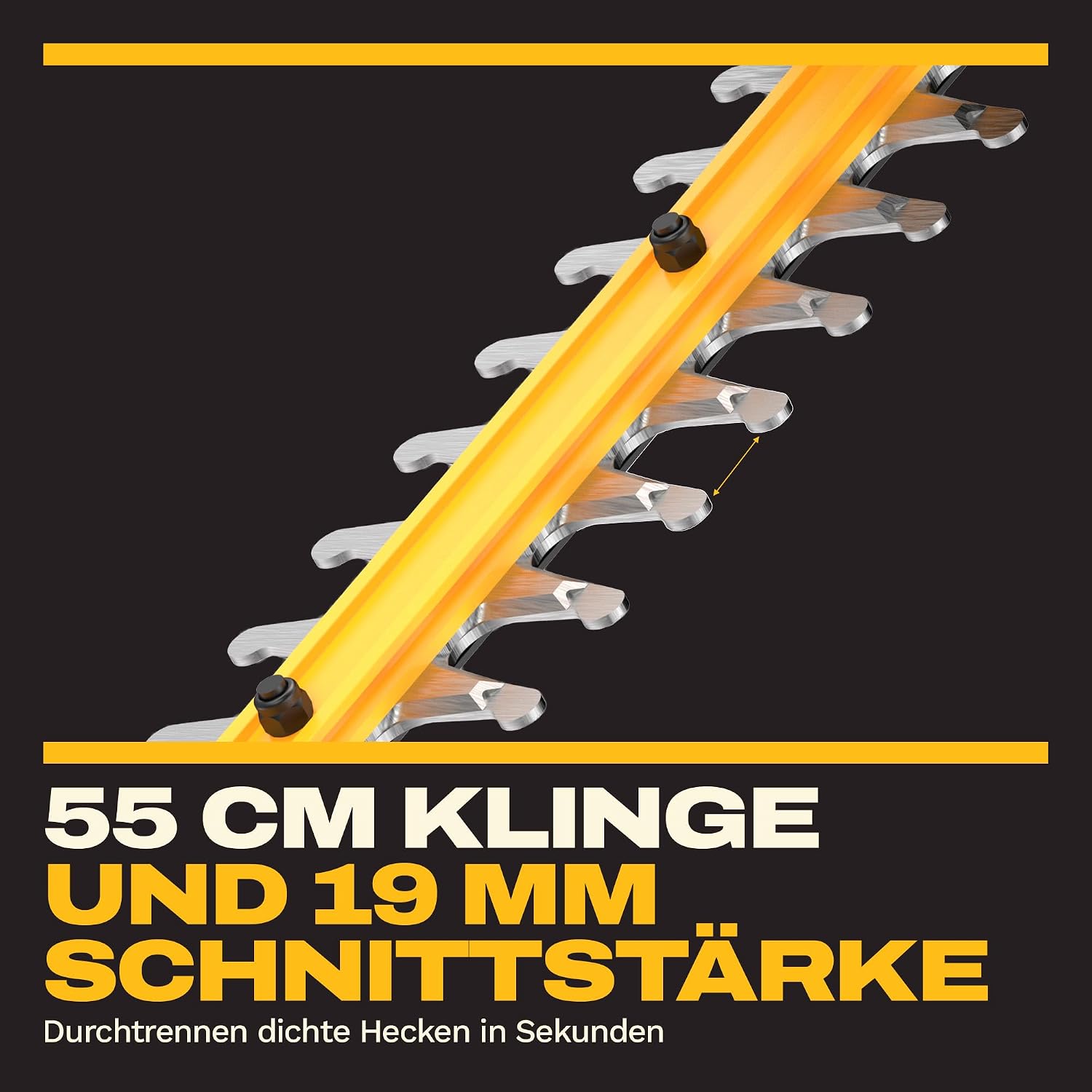 DEWALT Heckenschere XR 18V 55cm 19mm ohne Ladegerät/Akku, DCMHT562N-XJ 4 DEWALT Heckenschere XR 18V 55cm 19mm ohne Ladegerät/Akku, DCMHT562N-XJ – Bild 4