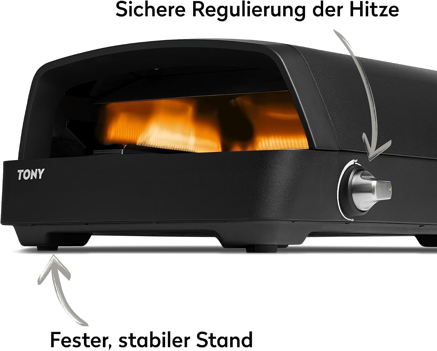 BURNHARD® Gas Pizzaofen, TONY, 450 °C 4 BURNHARD® Gas Pizzaofen, TONY, 450 °C – Bild 4