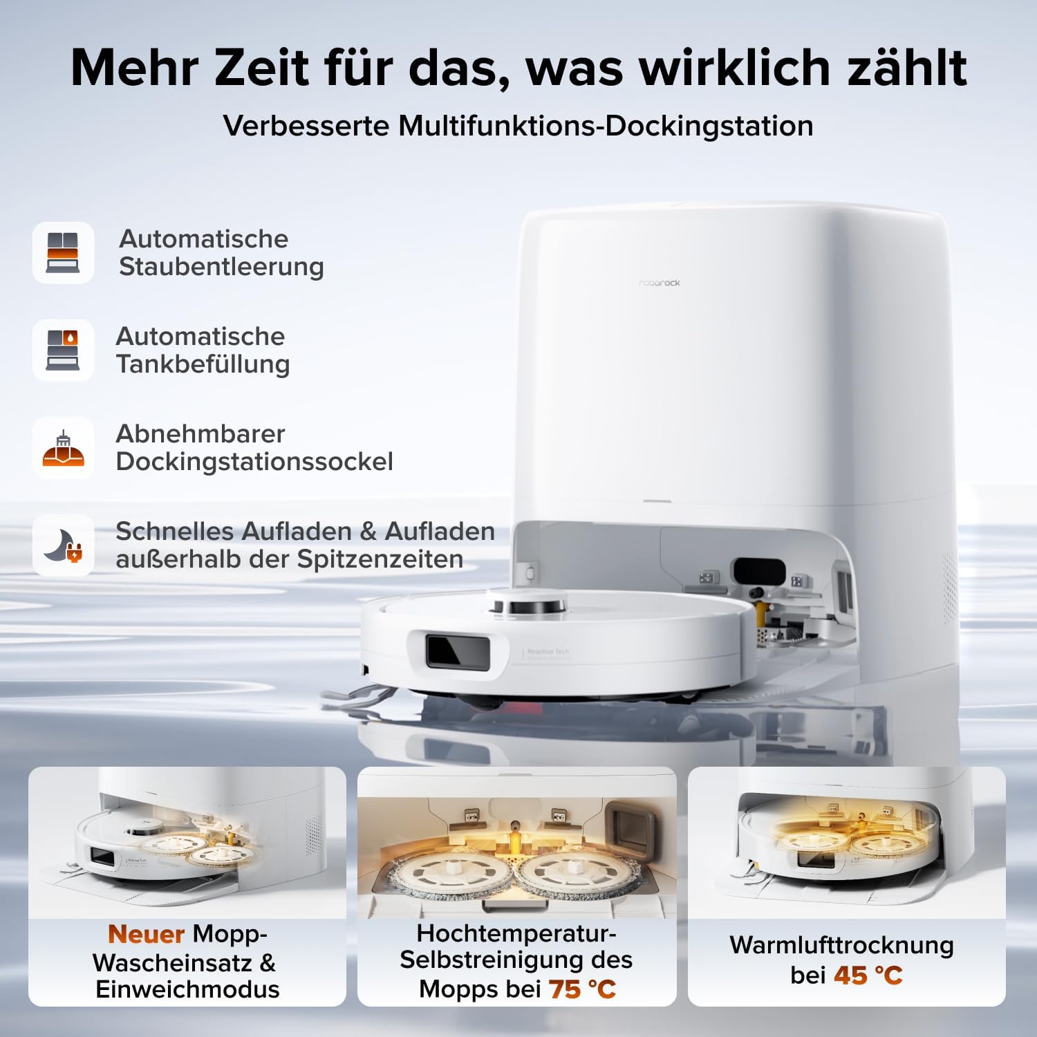 roborock Qrevo 2 Pro Saugroboter mit Wischfunktion, 25.000 Pa Saugkraft 5 roborock Qrevo 2 Pro Saugroboter mit Wischfunktion, 25.000 Pa Saugkraft – Bild 5
