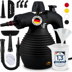 Neighbour's Friend® Dampfreiniger Neues Modell – Leistungsstarker Hand Steam Cleaner, 3,5 Bar Druck, 4m Kabel, 350ml Tank I Handdampfreiniger für Auto, Werkstatt, Haushalt & Fensterreinigung