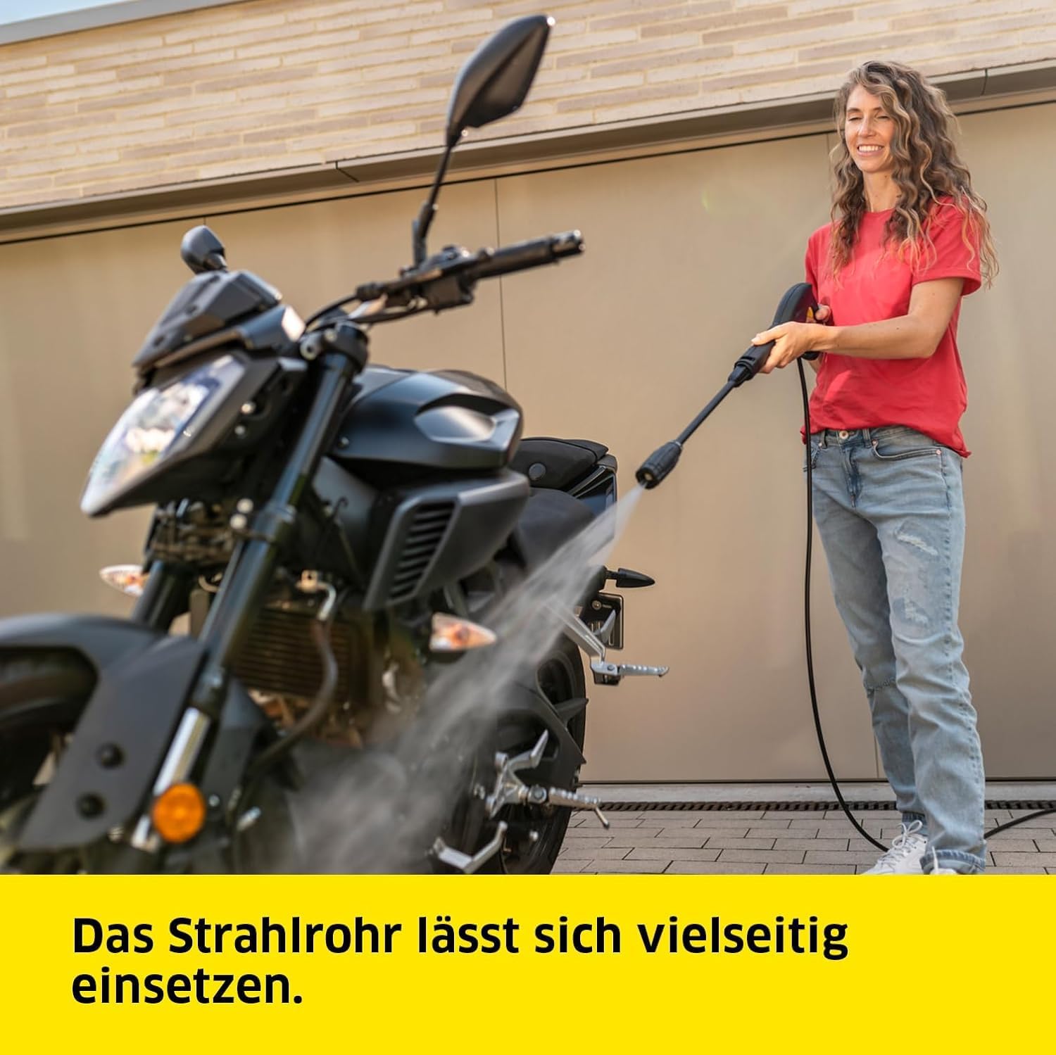 Kärcher Hochdruckreiniger K 4 Classic, Druck: max. 130 bar, Fördermenge: 420 l/h, Flächenleistung: 30 m²/h, Wasserfilter, Gewicht: 4,6 kg, Hochdruckschlauch und -Pistole, Dreckfräser, Strahlrohr 3 Kärcher Hochdruckreiniger K 4 Classic, Druck: max. 130 bar, Fördermenge: 420 l/h, Flächenleistung: 30 m²/h, Wasserfilter, Gewicht: 4,6 kg, Hochdruckschlauch und -Pistole, Dreckfräser, Strahlrohr – Bild 3