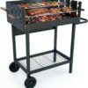 Amig - Holzkohlegrill - 94 x 51 x 93 cm - Schwarz - Aus Stahl gefertigt - für Garten und Terrasse mit Familiennutzung und einfachem Aufbau, bequemer Reinigung und konsistenter Qualität. Mod. DRAKEN 2 71QijoFLrBL. AC SL1500