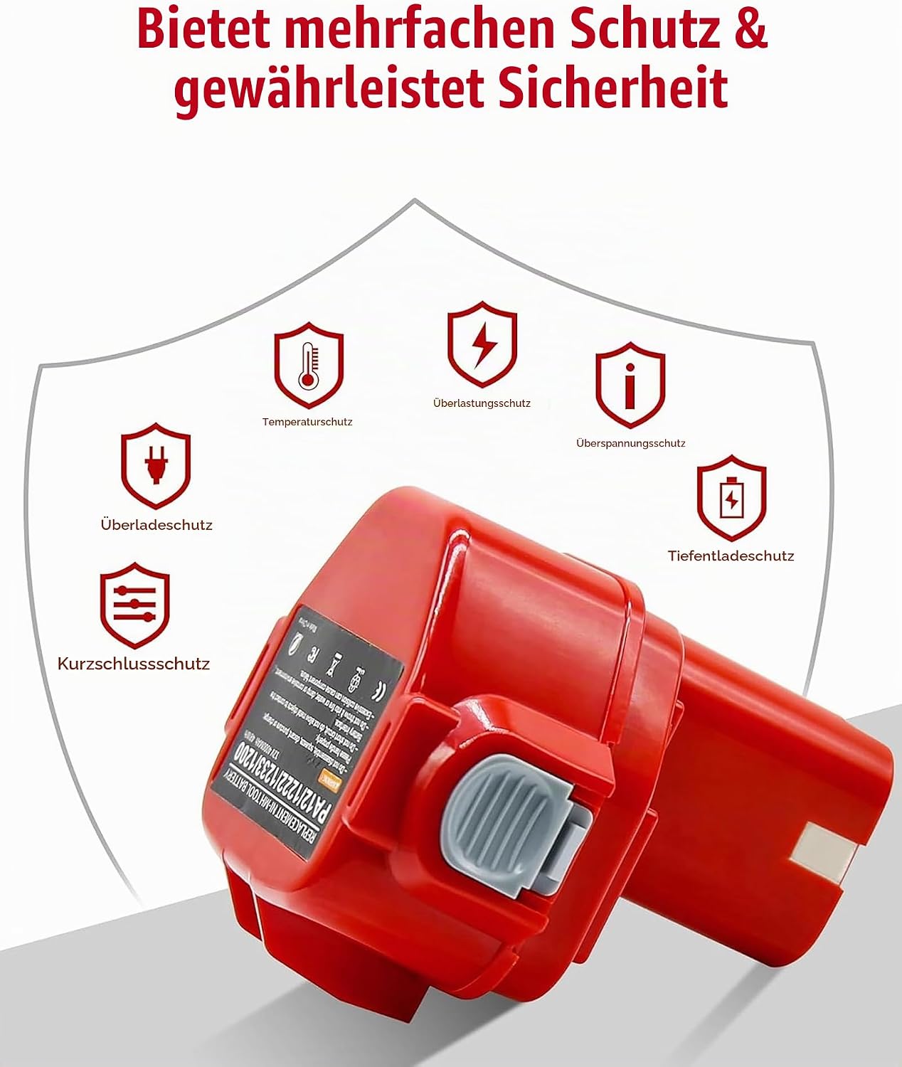 2 Stück 12V 5000mAh Akku Ersatzakku für makita Akku PA12 1220 4 2 Stück 12V 5000mAh Akku Ersatzakku für makita Akku PA12 1220 – Bild 4