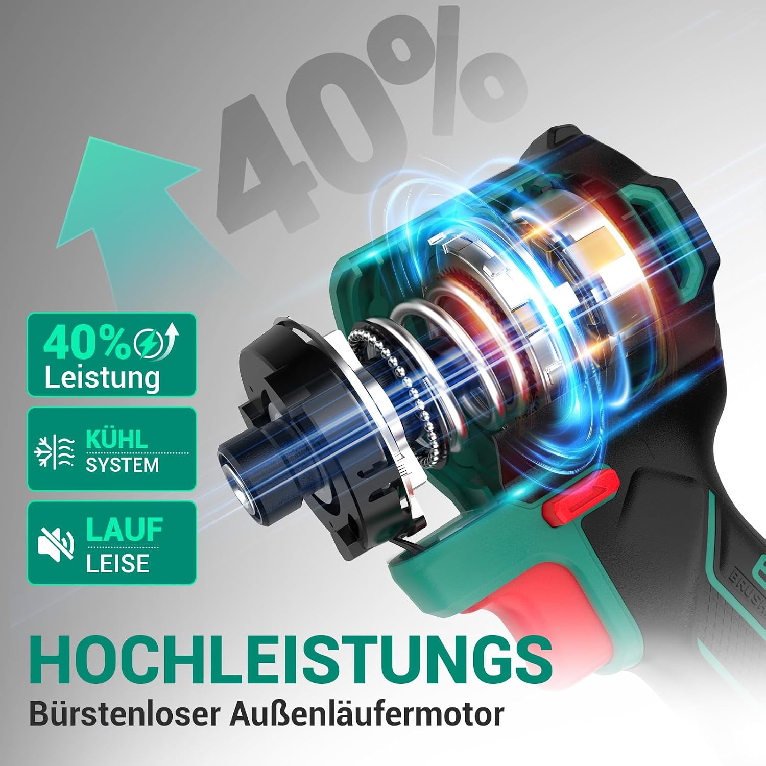 DCA Akku‑Drehschlagschrauber 206 Nm für Befestigen und Lösen von Schrauben 4 DCA Akku‑Drehschlagschrauber 206 Nm für Befestigen und Lösen von Schrauben – Bild 4