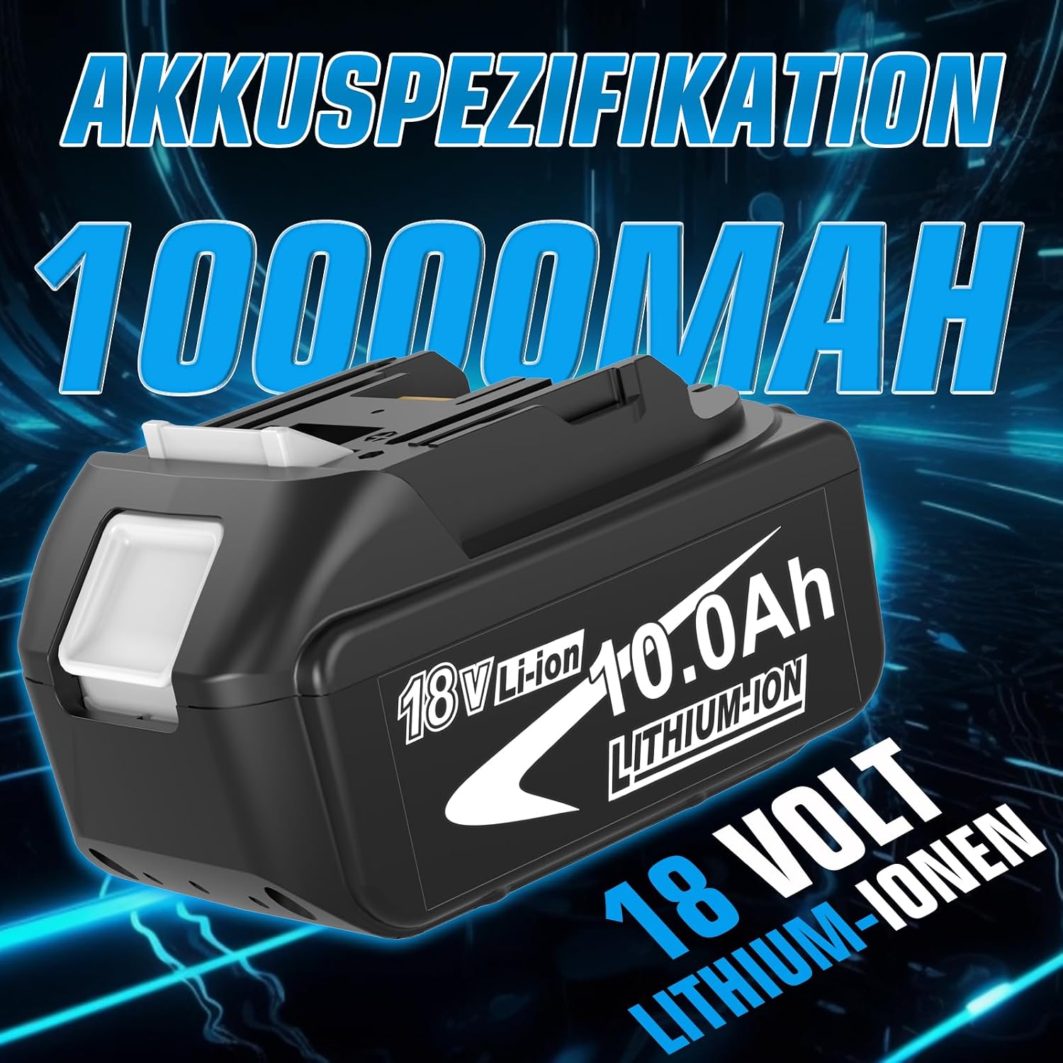 2Stück 10.0Ah Ersatzakku für Makita Akkus 18V LXT BL1850B 2 2Stück 10.0Ah Ersatzakku für Makita Akkus 18V LXT BL1850B – Bild 2