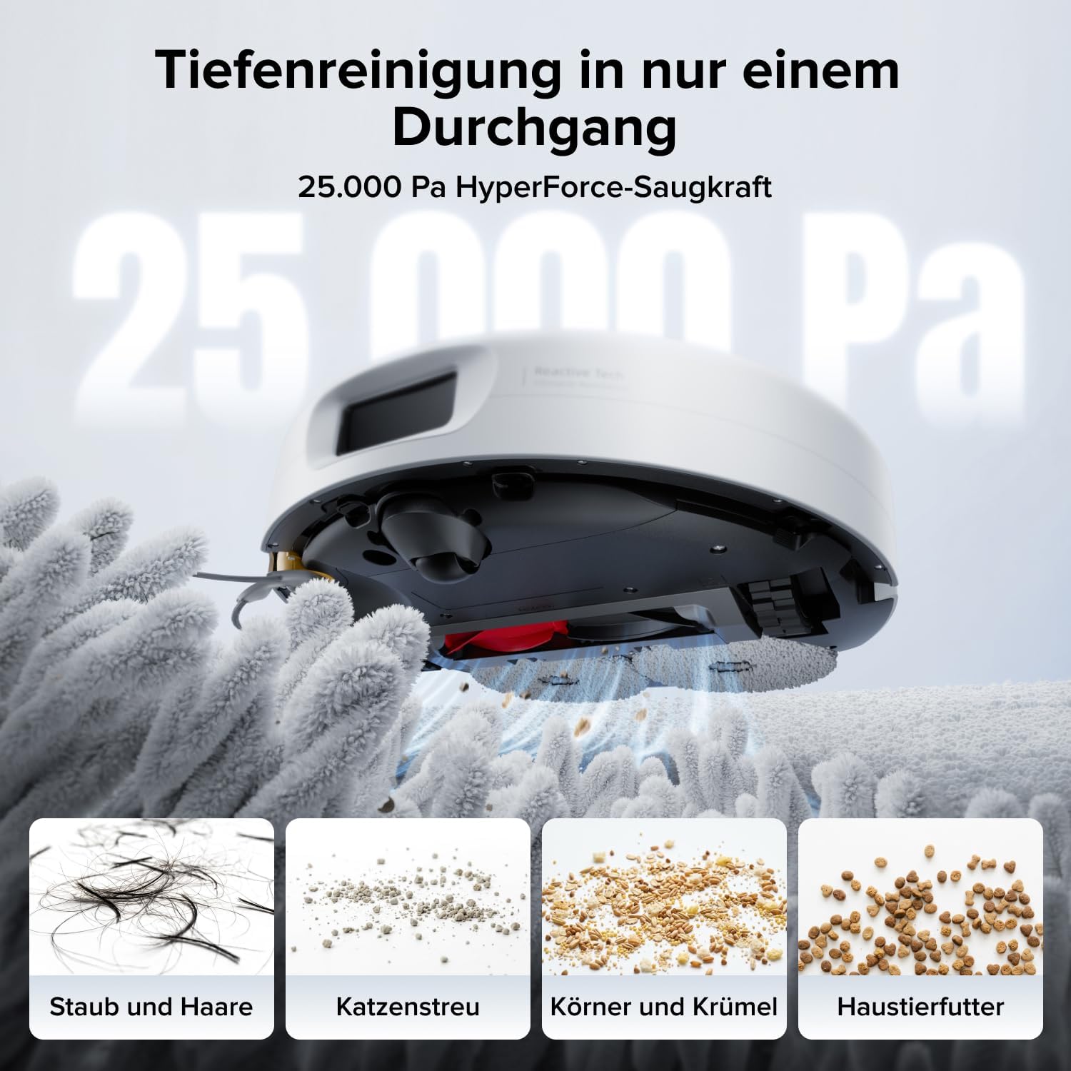 roborock Qrevo 2 Pro Saugroboter mit Wischfunktion, 25.000 Pa Saugkraft 2 roborock Qrevo 2 Pro Saugroboter mit Wischfunktion, 25.000 Pa Saugkraft – Bild 2