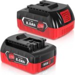2X 8.0Ah/8000mAh Ersatzakku für Bosch Akku 18V GBA