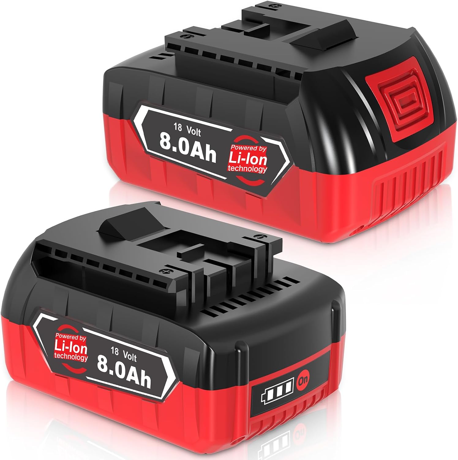 2X 8.0Ah/8000mAh Ersatzakku für Bosch Akku 18V GBA