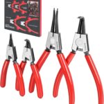 BILITOOLS 4-tlg. Sicherungsringzangen-Set für Außenringe, 125 und 175 mm