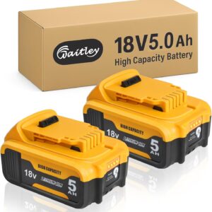 Waitley 2X DCB184 Akku 18V 5,0Ah für Dewalt akku 18V Werkzeuge