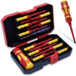 CCLIFE VDE Schraubendreher Set 13-tlg 1000V mit Wechselklingen