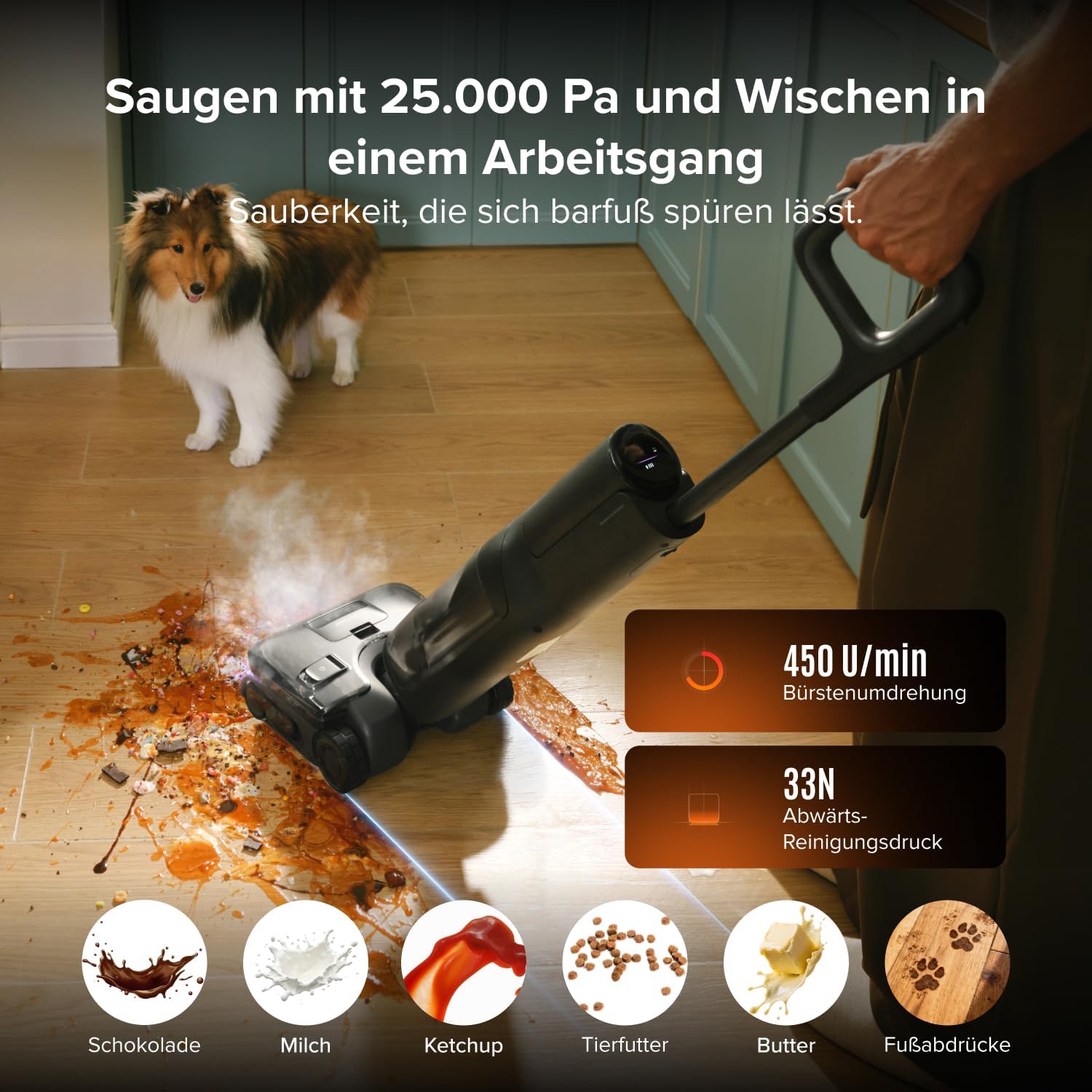 roborock F25 Steam Set Nass Trockensauger mit Dampf, 180 °C Dampfmopp 3 roborock F25 Steam Set Nass Trockensauger mit Dampf, 180 °C Dampfmopp – Bild 3