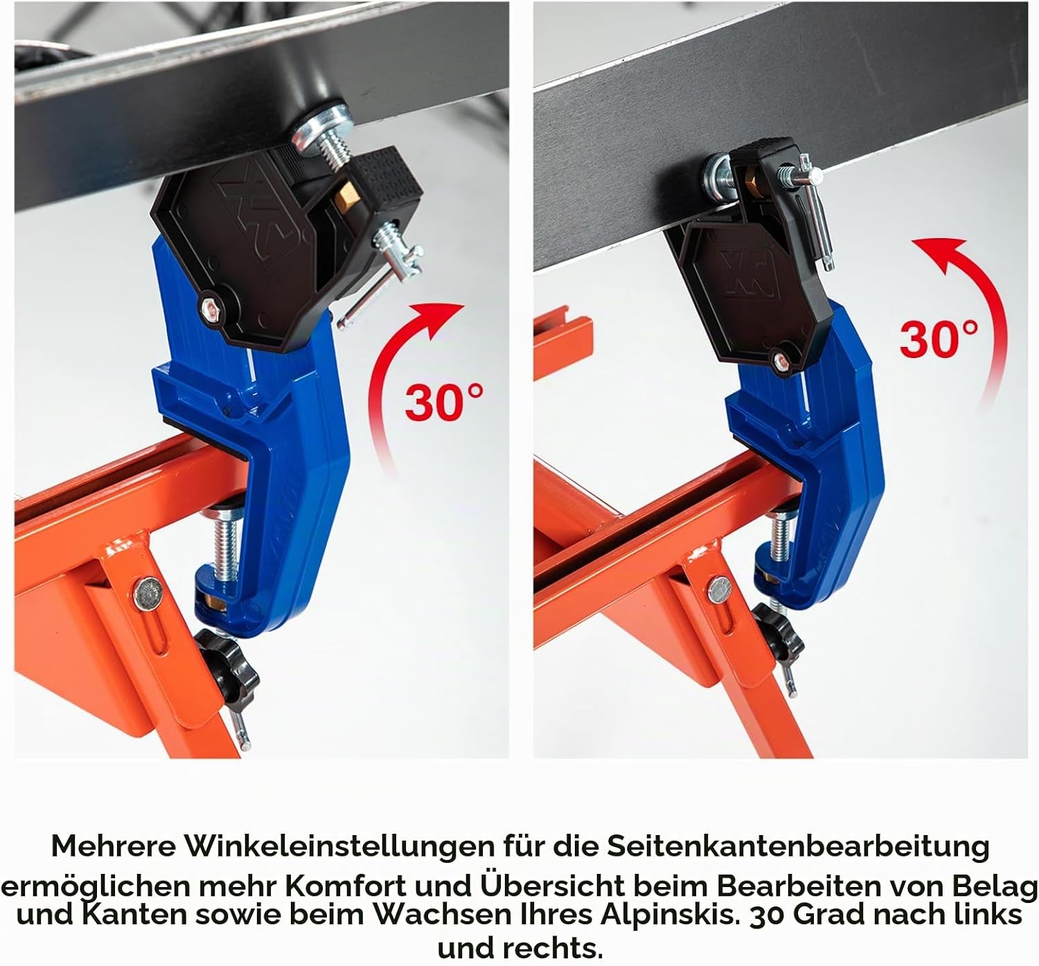 XCMAN Alpine Ski Vise Pro für Skistuning und Wachsen, verstellbarer Winkel und Höhe, langlebig und stabil, Backenöffnung bis zu 105 mm 3 XCMAN Alpine Ski Vise Pro für Skistuning und Wachsen, verstellbarer Winkel und Höhe, langlebig und stabil, Backenöffnung bis zu 105 mm – Bild 3