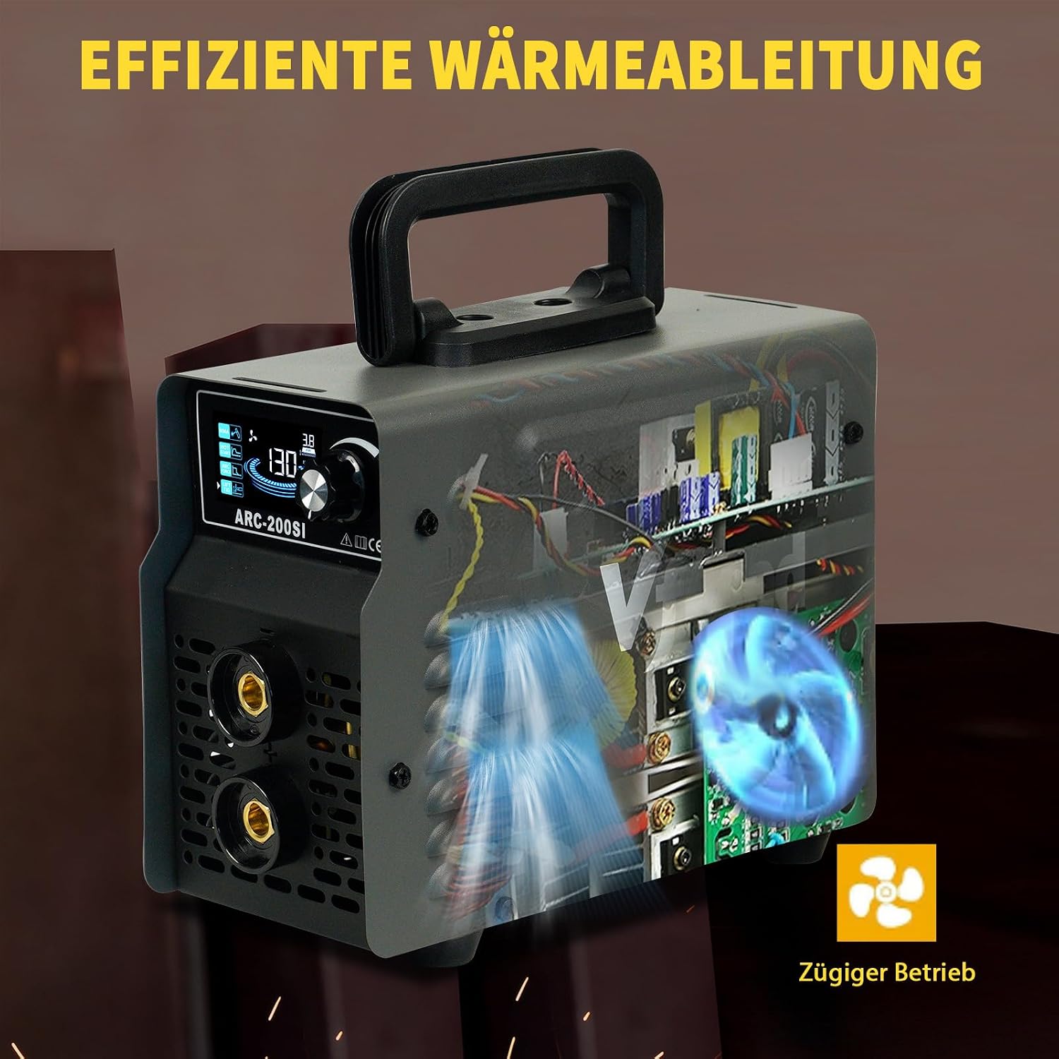 Elektrodenschweißgerät 130A 2.2kg, IGBT Heißstart Lift-TIG 5 Elektrodenschweißgerät 130A 2.2kg, IGBT Heißstart Lift-TIG – Bild 5
