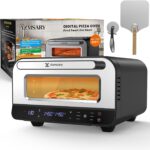 Elektrischer Pizzaofen - 6 Programme 1700W max. 450°C, 5-in-1-Multifunktion