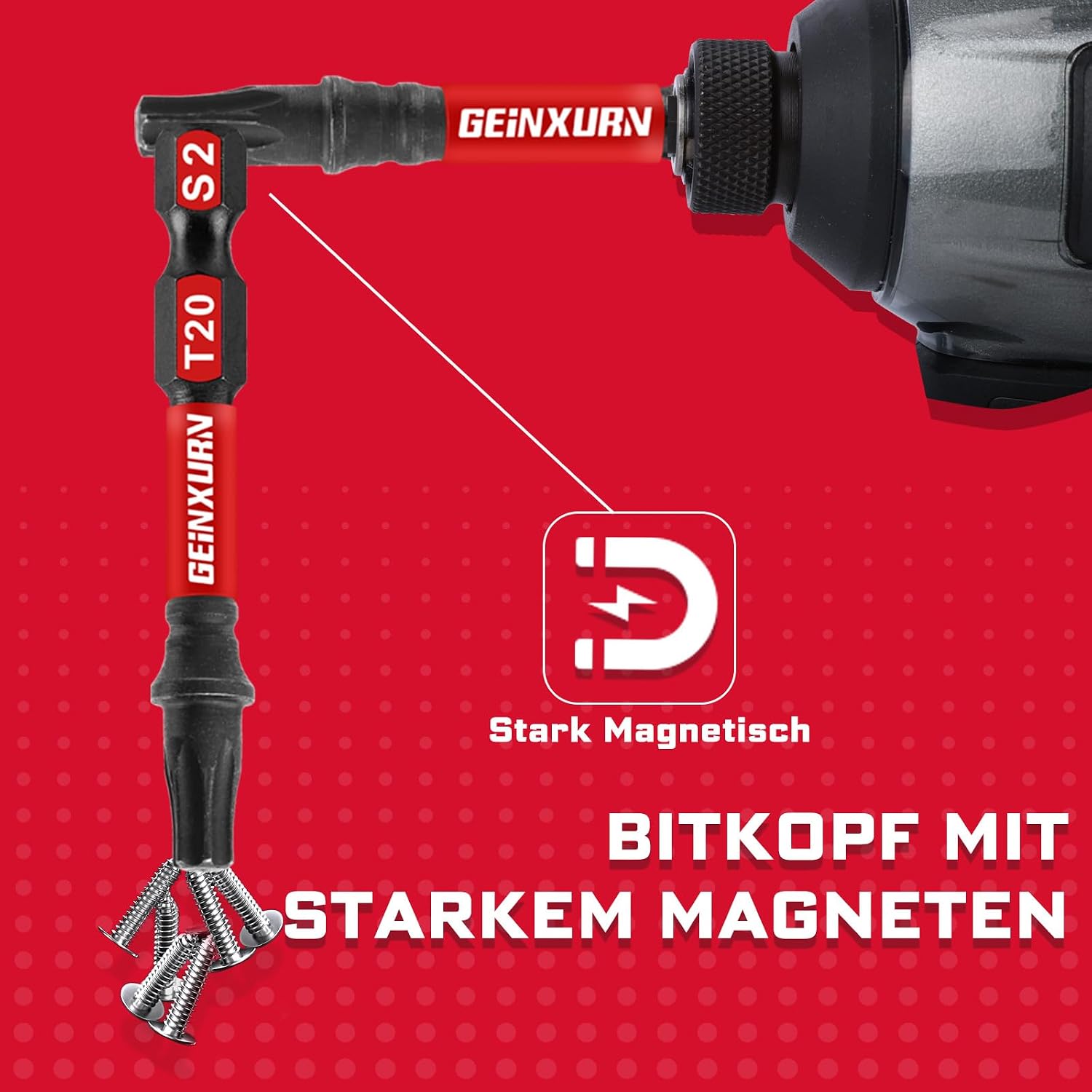 Geinxurn Impact Torx Schraubendreher Bits Set, 90 Stücke 50mm Bitsatz Magnetisch S2 Stahl Multi Treiber Bits mit Lagerung Bunte Box 4 Geinxurn Impact Torx Schraubendreher Bits Set, 90 Stücke 50mm Bitsatz Magnetisch S2 Stahl Multi Treiber Bits mit Lagerung Bunte Box – Bild 4