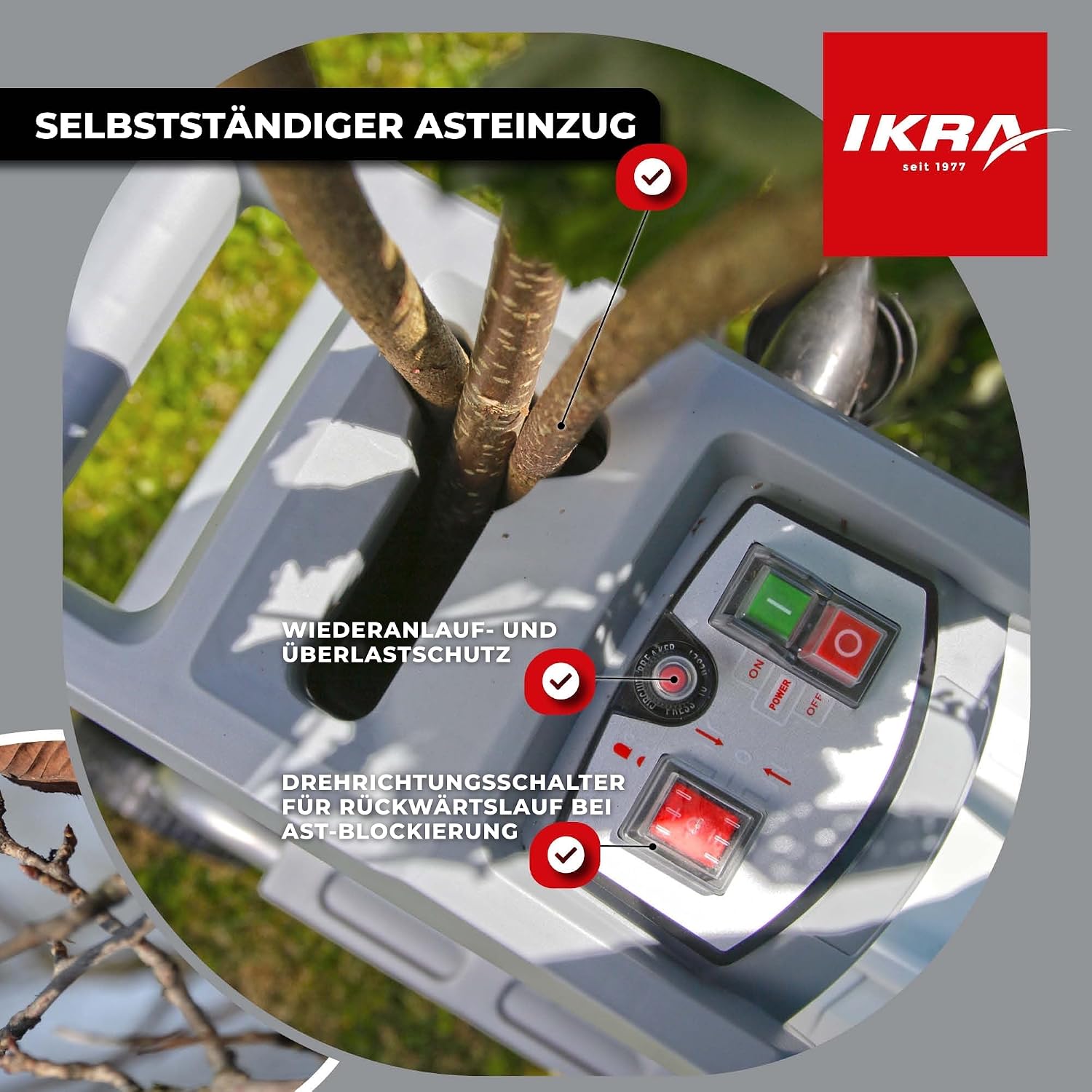 IKRA Elektro Gartenhäcksler Walzenhäcksler ILH 2800, Aststärke bis 44mm 2 IKRA Elektro Gartenhäcksler Walzenhäcksler ILH 2800, Aststärke bis 44mm – Bild 2