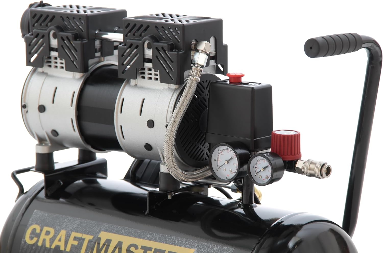 SCHNEIDER CRAFTMASTER Leiser mobiler ölfreier Kompressor 24-Liter-Tank Maximaler Druck 8 bar Leistung: 1 PS Geräuschpegel: 58 dB LpA 4 SCHNEIDER CRAFTMASTER Leiser mobiler ölfreier Kompressor 24-Liter-Tank Maximaler Druck 8 bar Leistung: 1 PS Geräuschpegel: 58 dB LpA – Bild 4