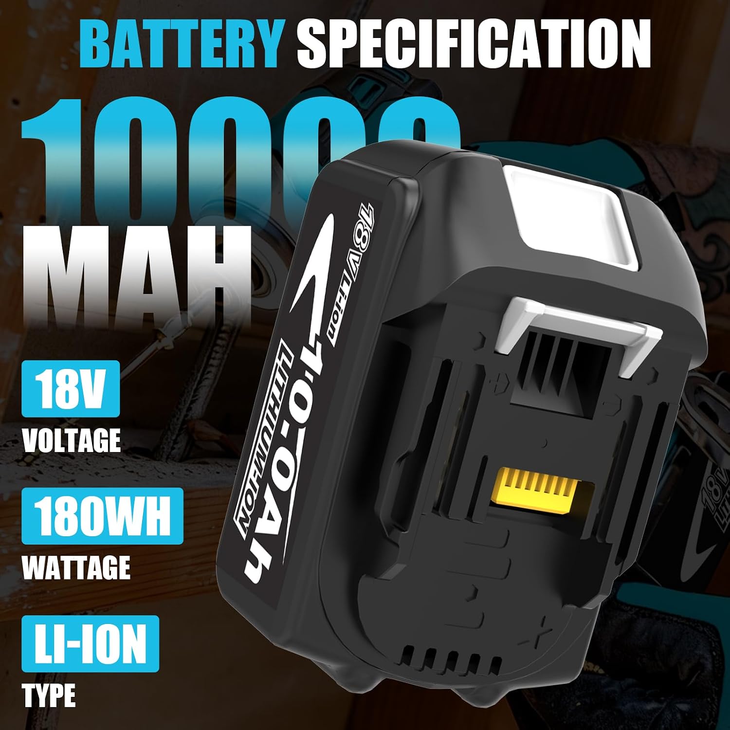 2Stück 10000 mAh Kompatibel mit Makita Akku 18V LXT-18V-Serie 2 2Stück 10000 mAh Kompatibel mit Makita Akku 18V LXT-18V-Serie – Bild 2