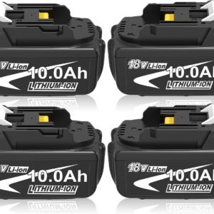 4X10000mAh Ersatzakku für Makita Akku 18V 10Ah