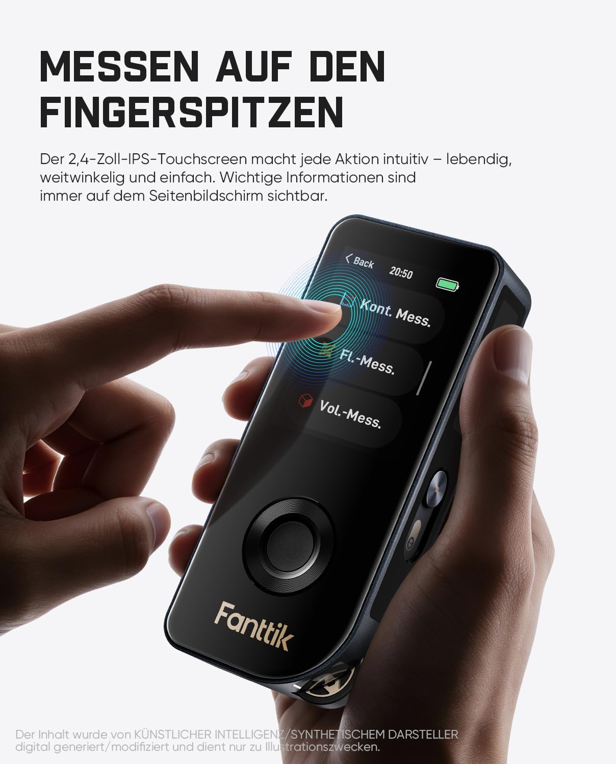 Fanttik A11 Ultra 3-in-1 Laser-Entfernungsmesser, IPS-Touchscreen 2 Fanttik A11 Ultra 3-in-1 Laser-Entfernungsmesser, IPS-Touchscreen – Bild 2