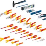 Bosch Professional gemischtes Handwerkzeug-Set, 37-teilig (inkl. 21 VDE-Handwerkzeugen und 16 zusätzlichen Handwerkzeugen, praktisch und ergonomisch, in L-BOXX)