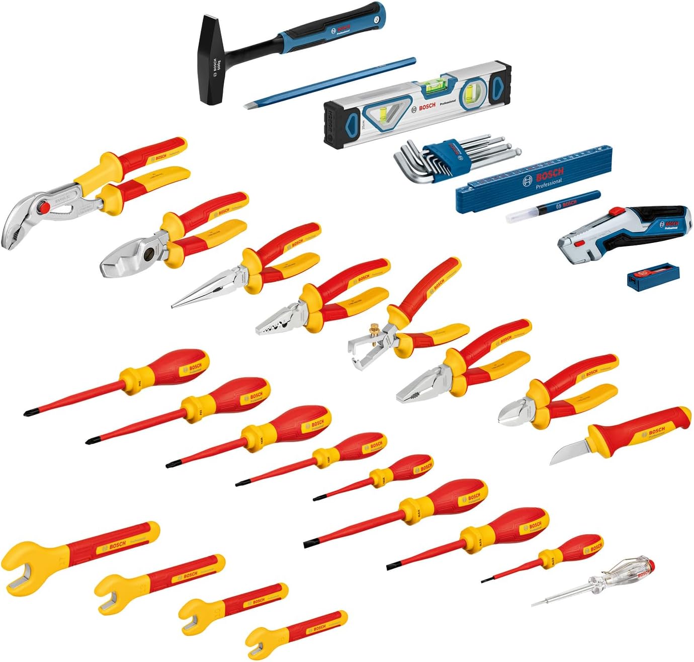 Bosch Professional gemischtes Handwerkzeug-Set, 37-teilig (inkl. 21 VDE-Handwerkzeugen und 16 zusätzlichen Handwerkzeugen, praktisch und ergonomisch, in L-BOXX) 1 Bosch Professional gemischtes Handwerkzeug-Set, 37-teilig (inkl. 21 VDE-Handwerkzeugen und 16 zusätzlichen Handwerkzeugen, praktisch und ergonomisch, in L-BOXX)