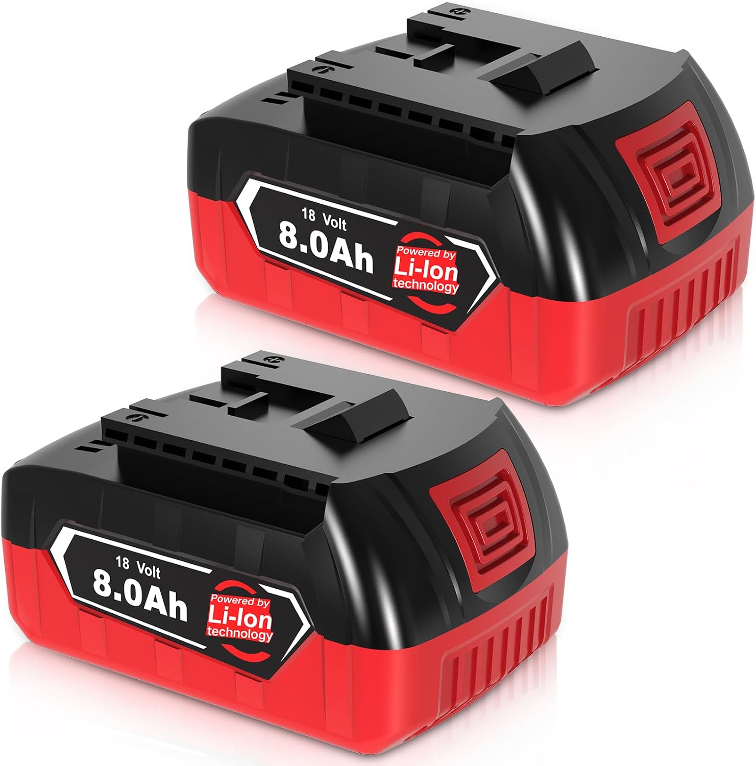 2 Stück 8.0Ah Ersatzakku für Bosch Akku 18V GBA