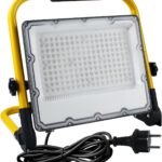 150W LED Baustrahler mit Stativ und 4m VDE Gummikabel, IP66, 6500K