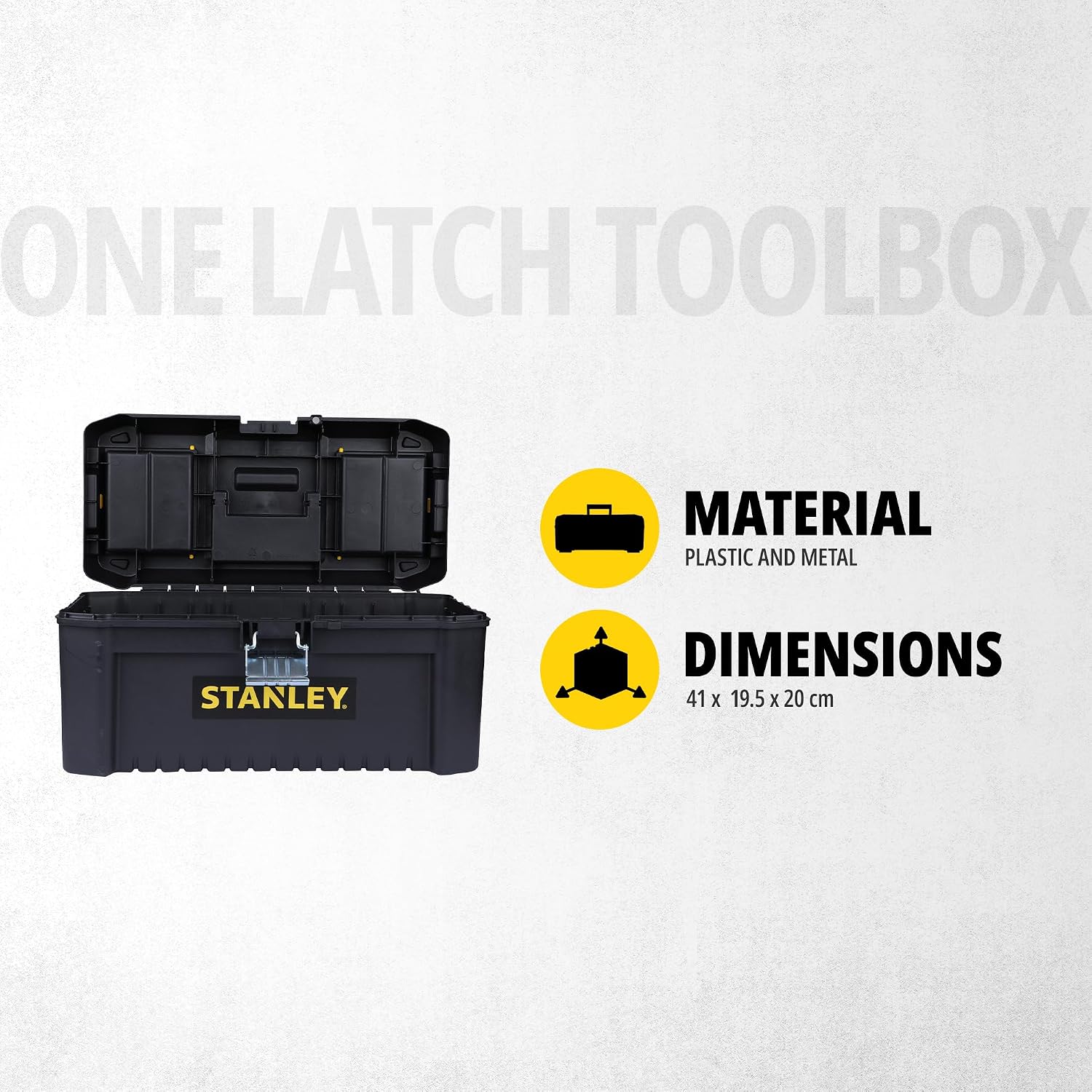 STANLEY 16 Zoll Essential Leichtgewicht-Werkzeugkiste, STST1-75518 3 STANLEY 16 Zoll Essential Leichtgewicht-Werkzeugkiste, STST1-75518 – Bild 3