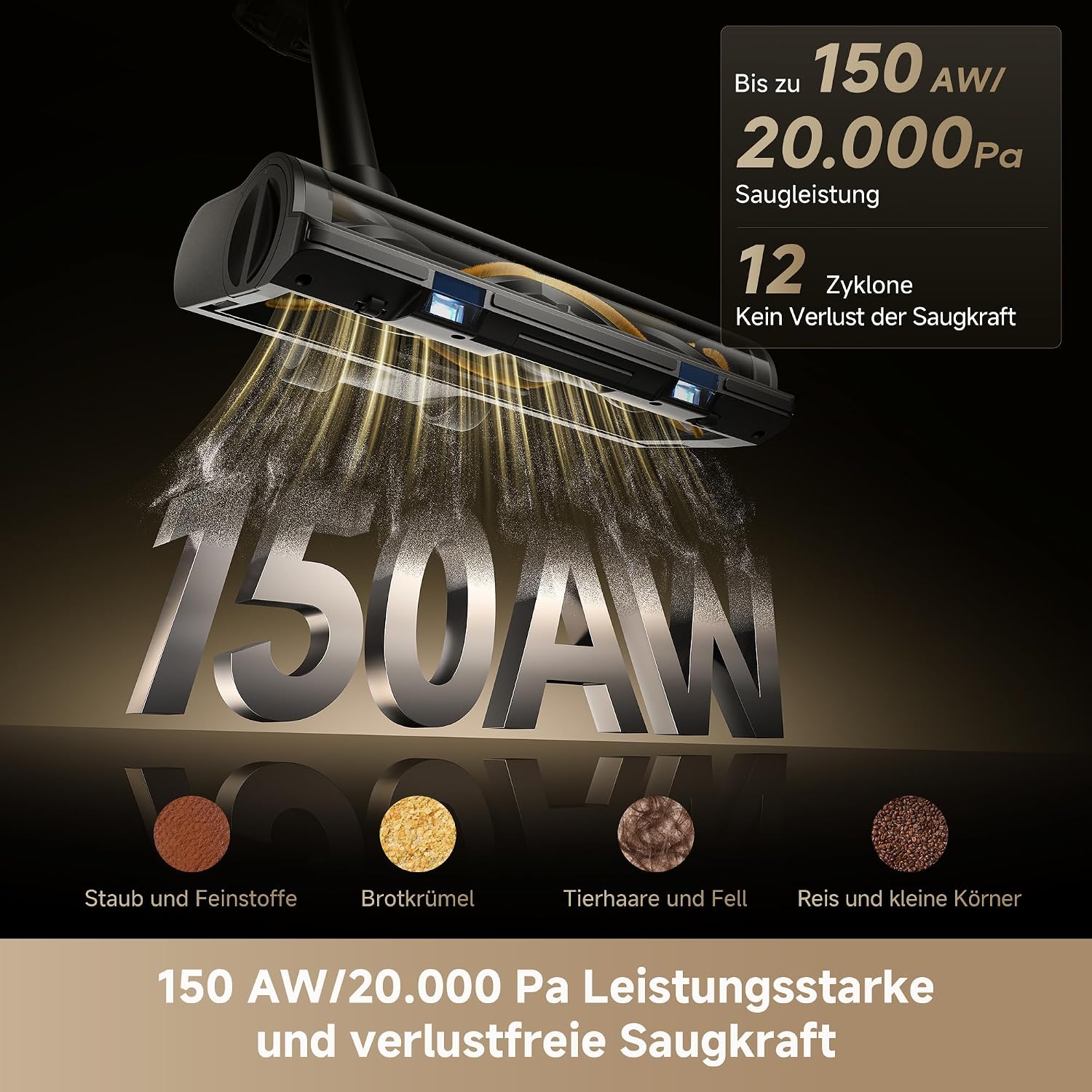 dreame R20 SE-A Akku-Staubsauger, 20 000Pa/150 AW Saugkraft, LED-Display 2 dreame R20 SE-A Akku-Staubsauger, 20 000Pa/150 AW Saugkraft, LED-Display – Bild 2