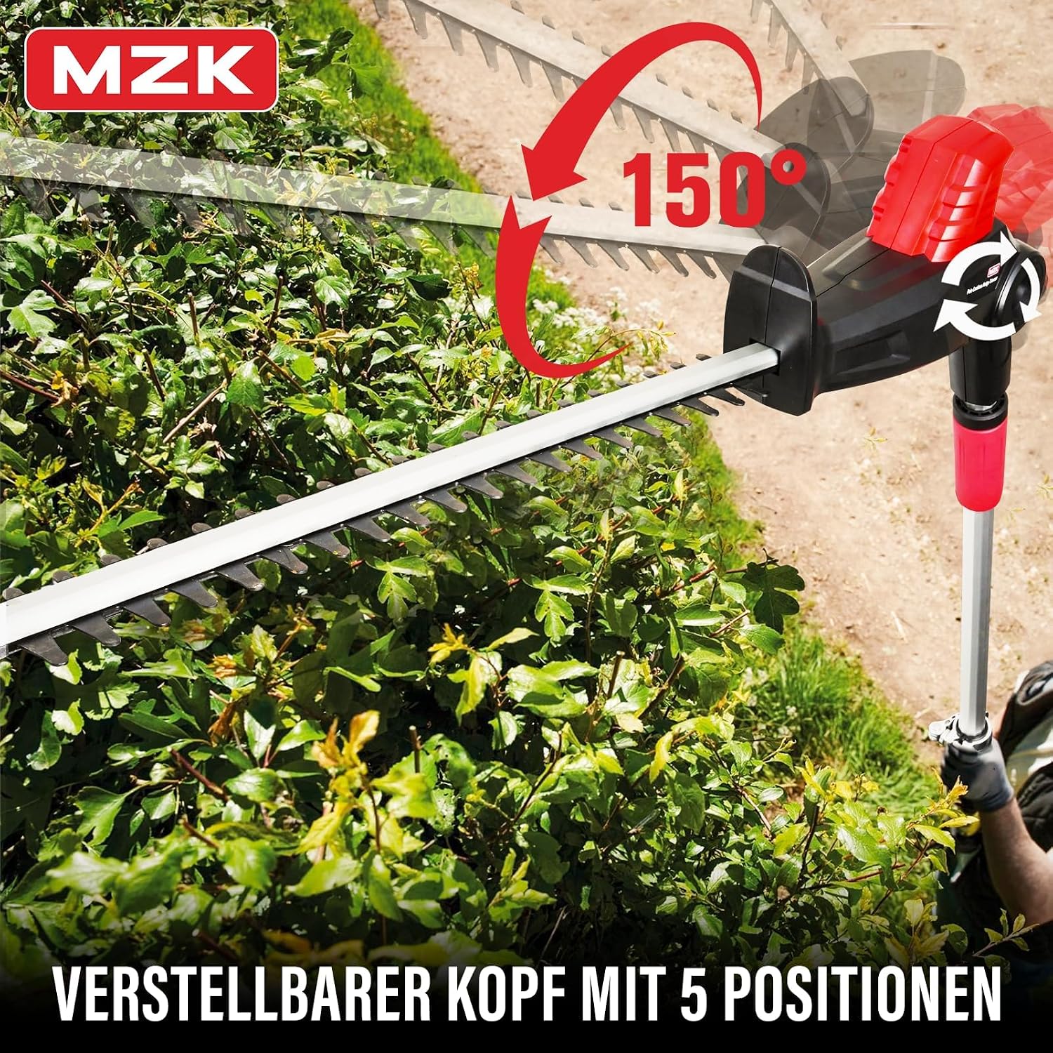 MZK 20V Teleskop Heckenschere Akku 2X 4,0Ah 57cm 5 MZK 20V Teleskop Heckenschere Akku 2X 4,0Ah 57cm – Bild 5