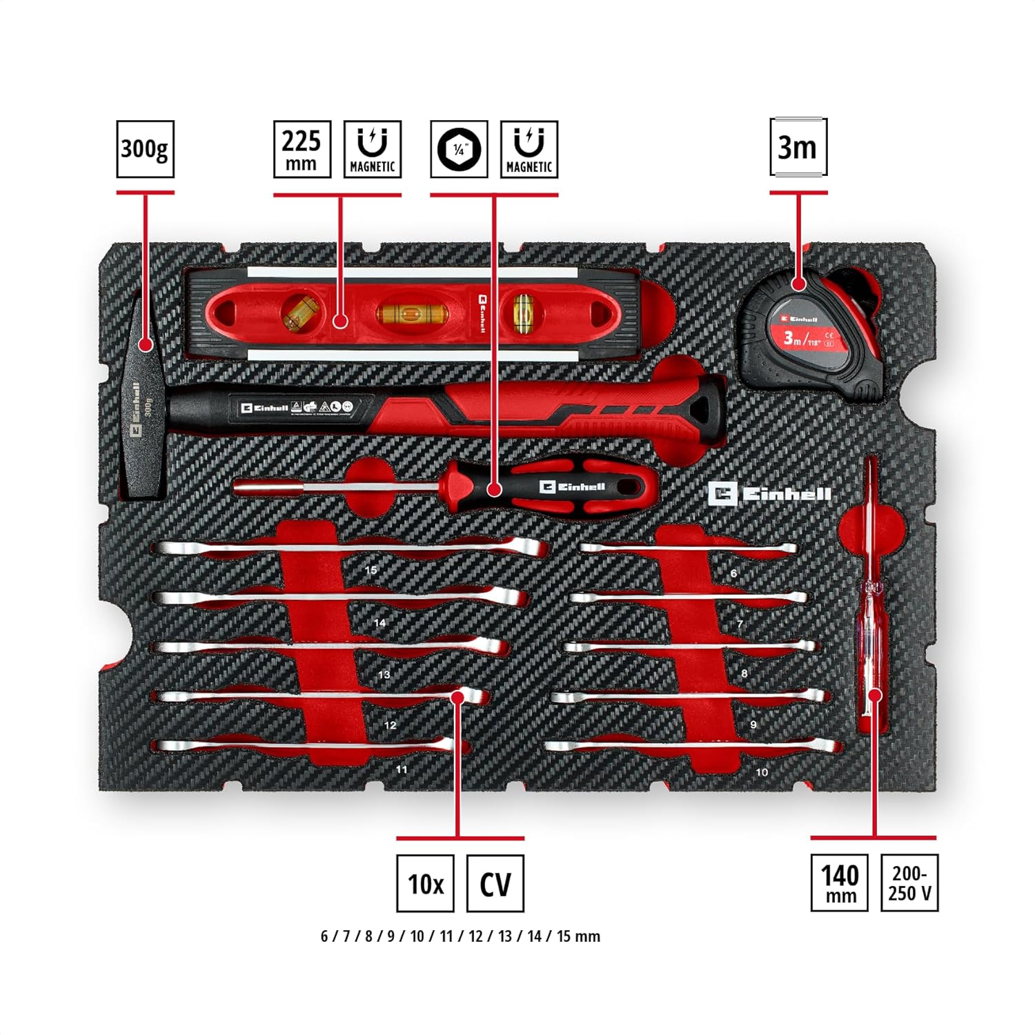 Einhell E-Case 79-tlg. Werkzeugkoffer Umzug 3 Einhell E-Case 79-tlg. Werkzeugkoffer Umzug – Bild 3