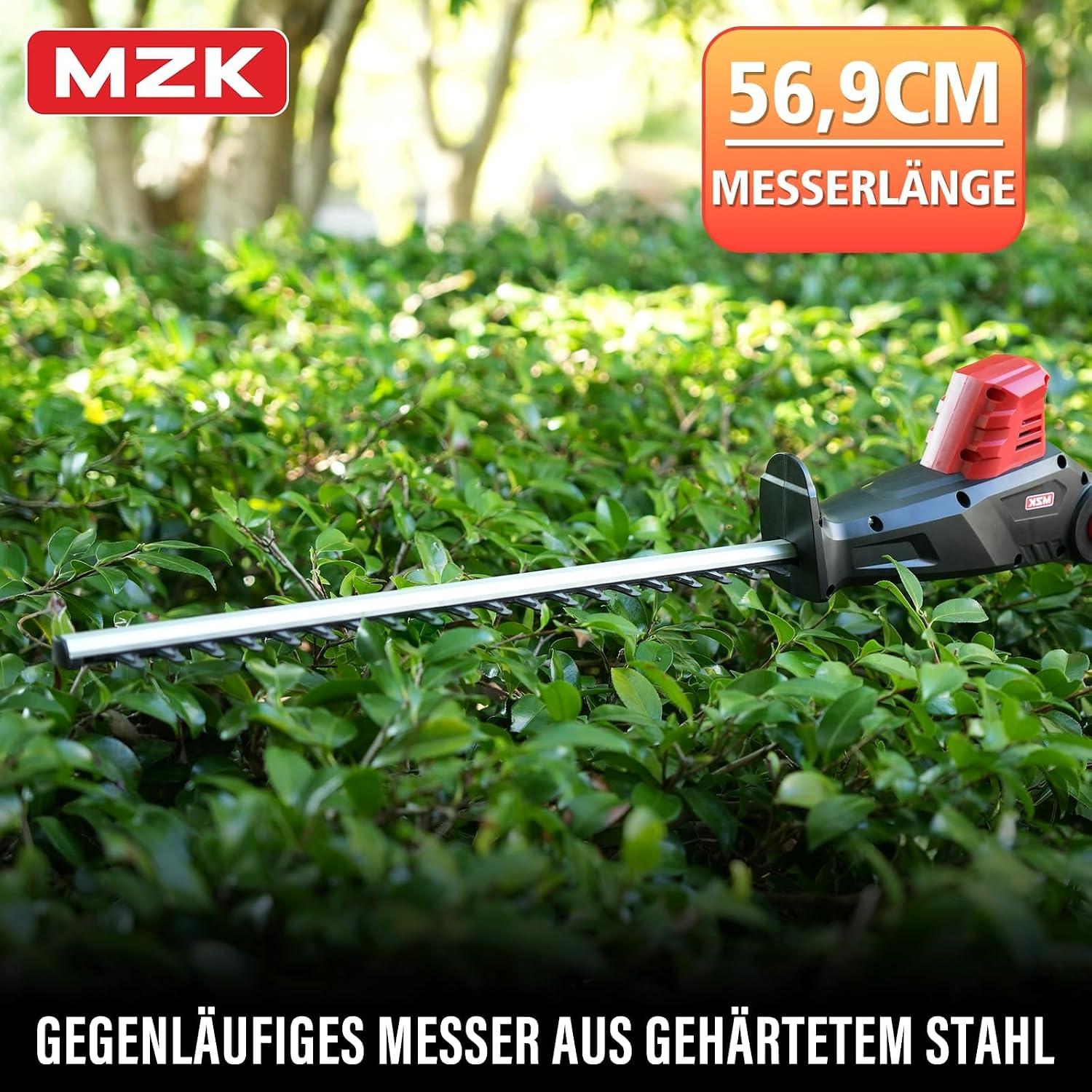 MZK 20V Teleskop Heckenschere Akku 2X 4,0Ah 57cm 4 MZK 20V Teleskop Heckenschere Akku 2X 4,0Ah 57cm – Bild 4