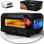 GIU Elektrischer Pizzaofen - Starker Elektro-Ofen für neapolitanische Pizza | Backofen, Pizzaofen, elektrisch, Electric Oven | Über 450 Grad FusionHeat-Tech | Genieße Steinofen-Geschmack Zuhause