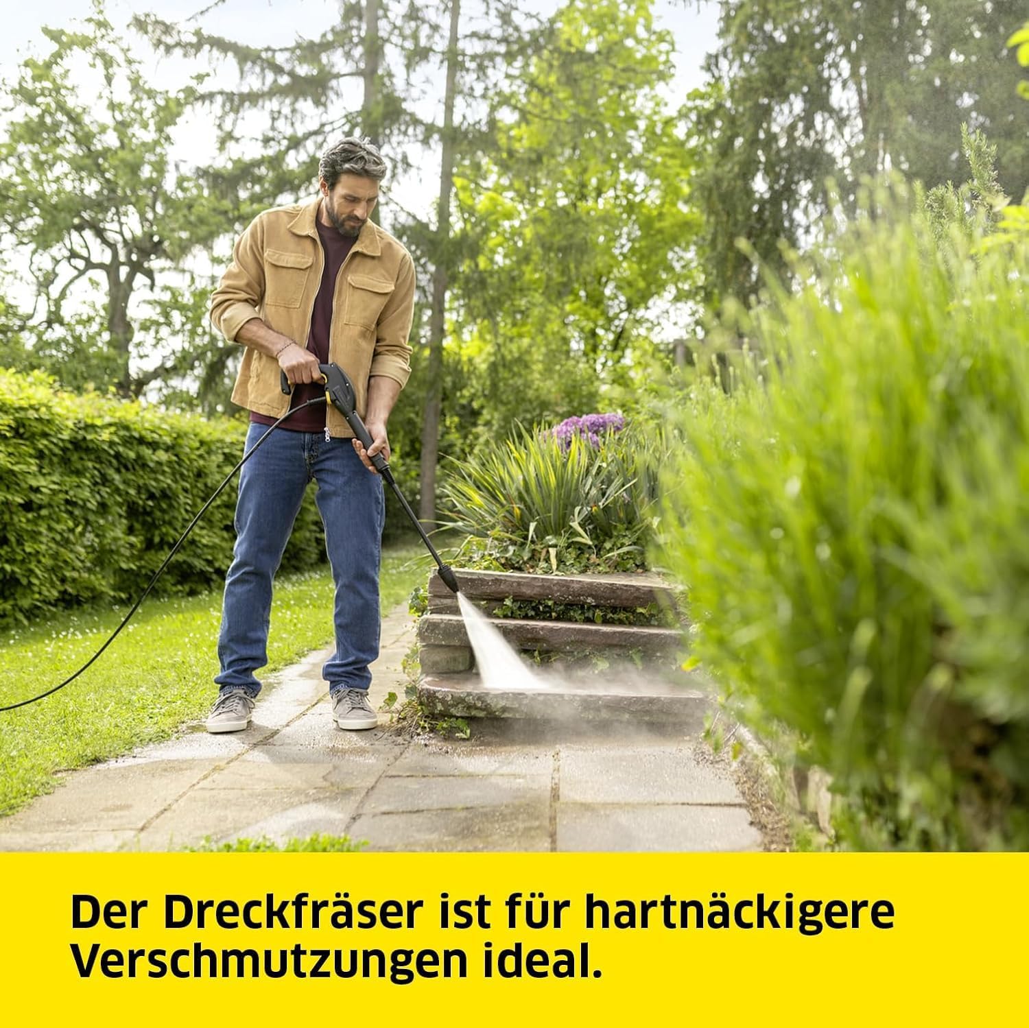 Kärcher Hochdruckreiniger K 4 Classic, Druck: max. 130 bar, Fördermenge: 420 l/h, Flächenleistung: 30 m²/h, Wasserfilter, Gewicht: 4,6 kg, Hochdruckschlauch und -Pistole, Dreckfräser, Strahlrohr 4 Kärcher Hochdruckreiniger K 4 Classic, Druck: max. 130 bar, Fördermenge: 420 l/h, Flächenleistung: 30 m²/h, Wasserfilter, Gewicht: 4,6 kg, Hochdruckschlauch und -Pistole, Dreckfräser, Strahlrohr – Bild 4