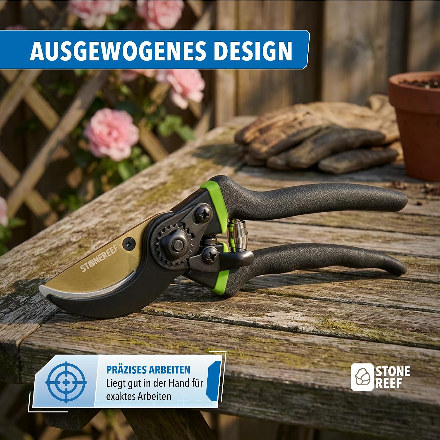 Gartenschere Bypass SK5 Carbonstahl Rosenschere Rebschere scharf 4 Gartenschere Bypass SK5 Carbonstahl Rosenschere Rebschere scharf – Bild 4
