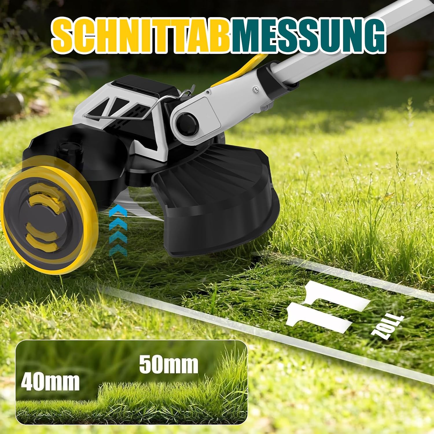 Rasentrimmer mit Akku, 21V Akku Rasentrimmer für Makita Akkus 3 Rasentrimmer mit Akku, 21V Akku Rasentrimmer für Makita Akkus – Bild 3
