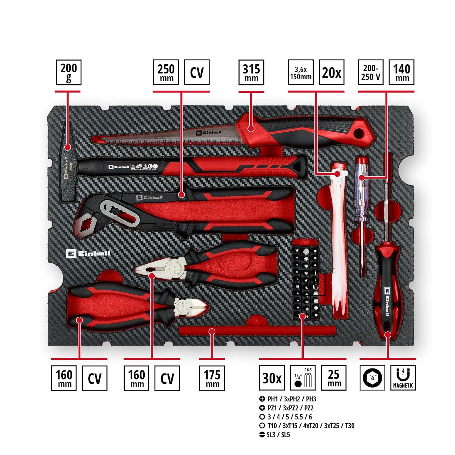 Einhell E-Case 78-tlg. Werkzeugkoffer Renovierung 2 Einhell E-Case 78-tlg. Werkzeugkoffer Renovierung – Bild 2