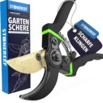 Gartenschere Bypass SK5 Carbonstahl Rosenschere Rebschere scharf
