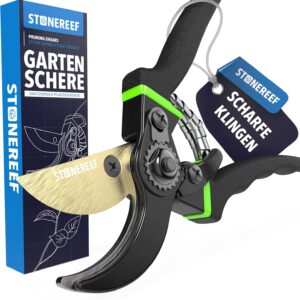 Gartenschere Bypass SK5 Carbonstahl Rosenschere Rebschere scharf