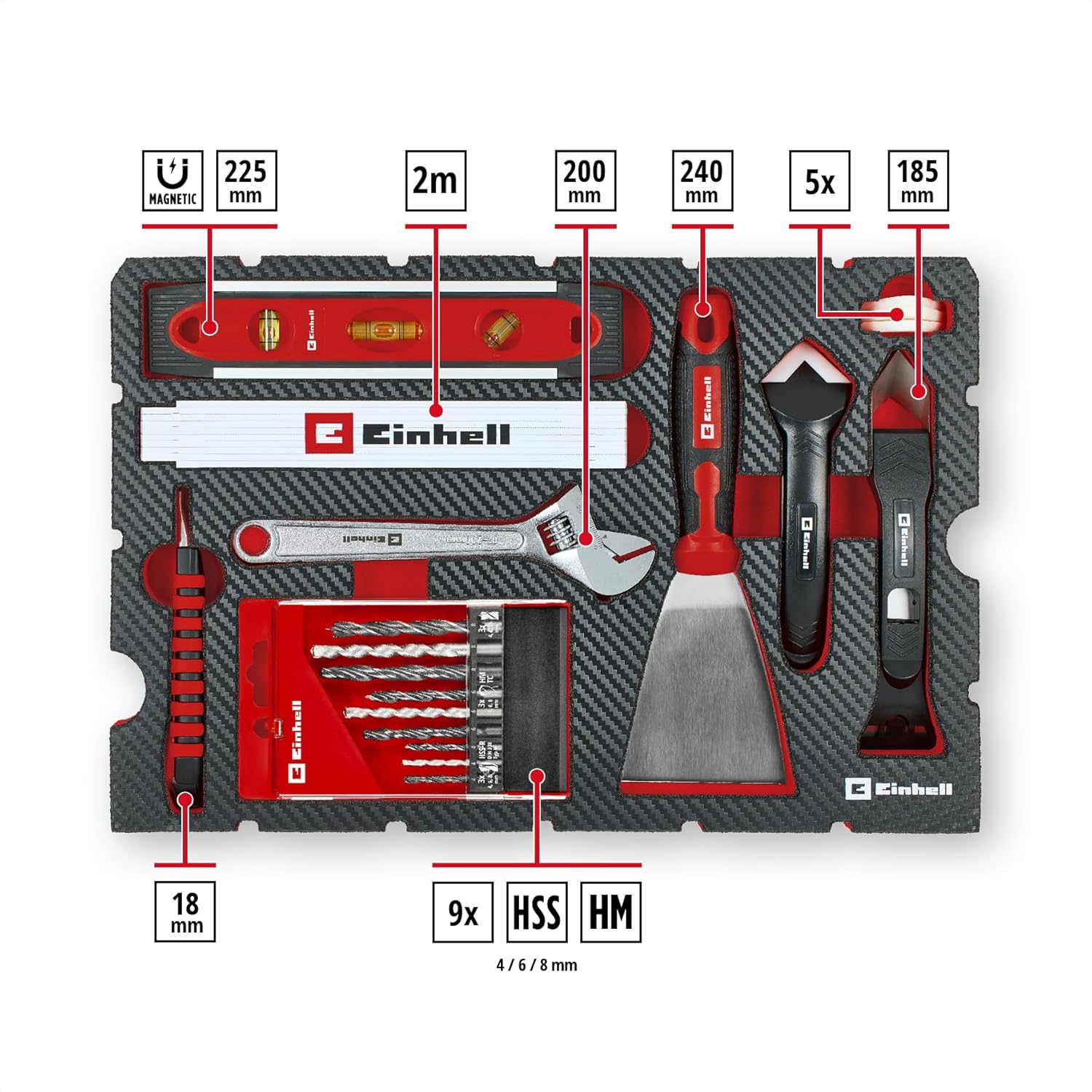 Einhell E-Case 78-tlg. Werkzeugkoffer Renovierung 3 Einhell E-Case 78-tlg. Werkzeugkoffer Renovierung – Bild 3