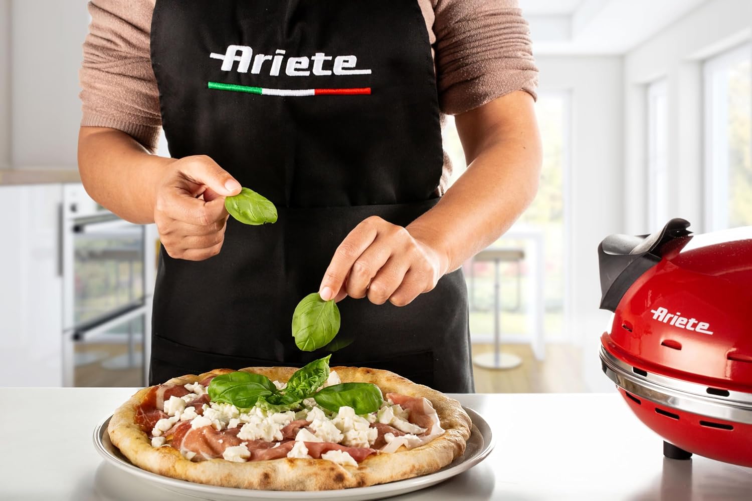 Ariete Pizzaofen 909, 4-Minuten-Pizza, Pizzaofen mit 5 Garstufen, Feuerfeste Platte zum Wiederaufwärmen, Holzbrettchen im Lieferumfang Enthalten, Max. Temperatur 400°C, 1200W, Rot 3 Ariete Pizzaofen 909, 4-Minuten-Pizza, Pizzaofen mit 5 Garstufen, Feuerfeste Platte zum Wiederaufwärmen, Holzbrettchen im Lieferumfang Enthalten, Max. Temperatur 400°C, 1200W, Rot – Bild 3