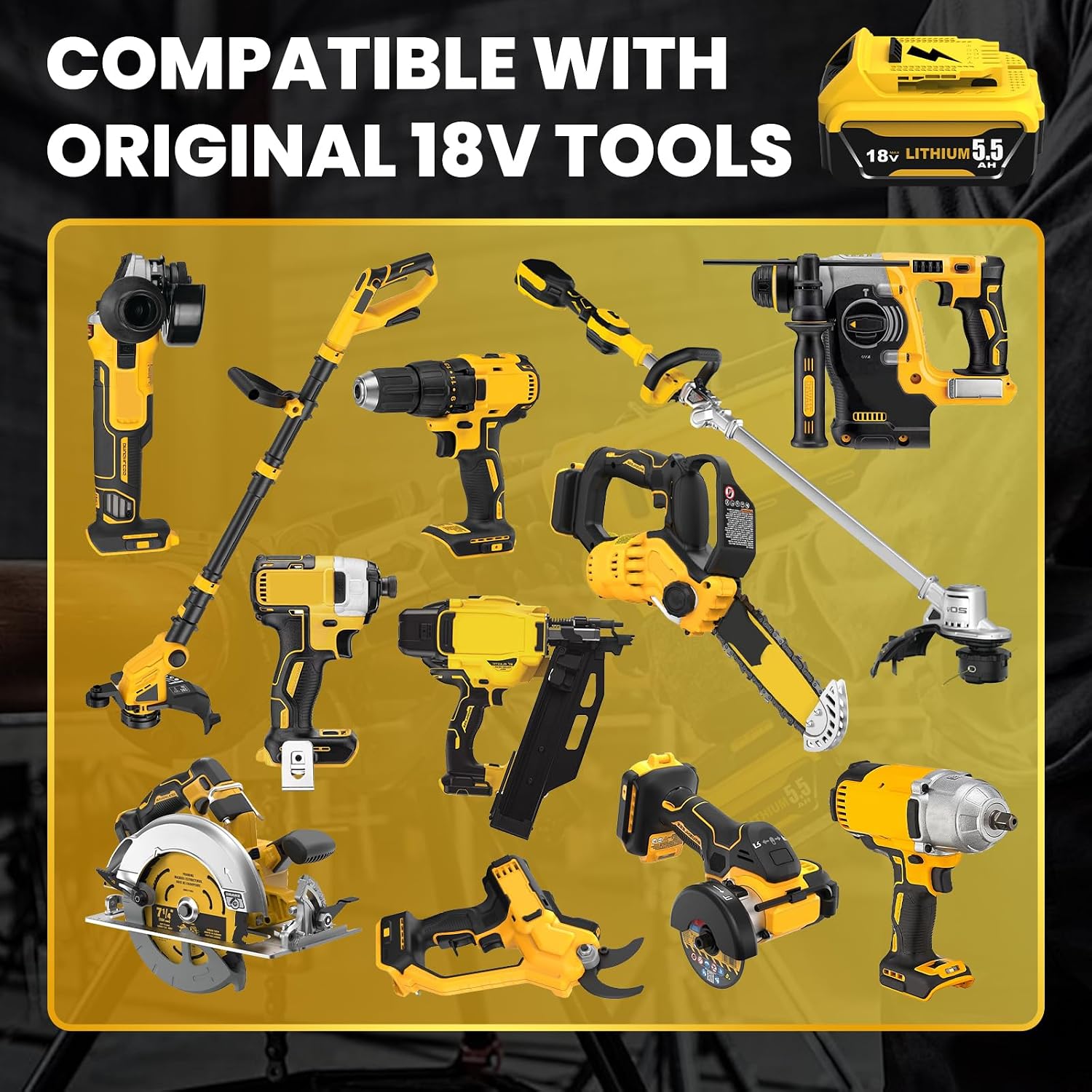 4 Stück Ersatzakku für Dewalt Akku 18V 5.5Ah + Doppel-Ladegerät DCB102 5 4 Stück Ersatzakku für Dewalt Akku 18V 5.5Ah + Doppel-Ladegerät DCB102 – Bild 5