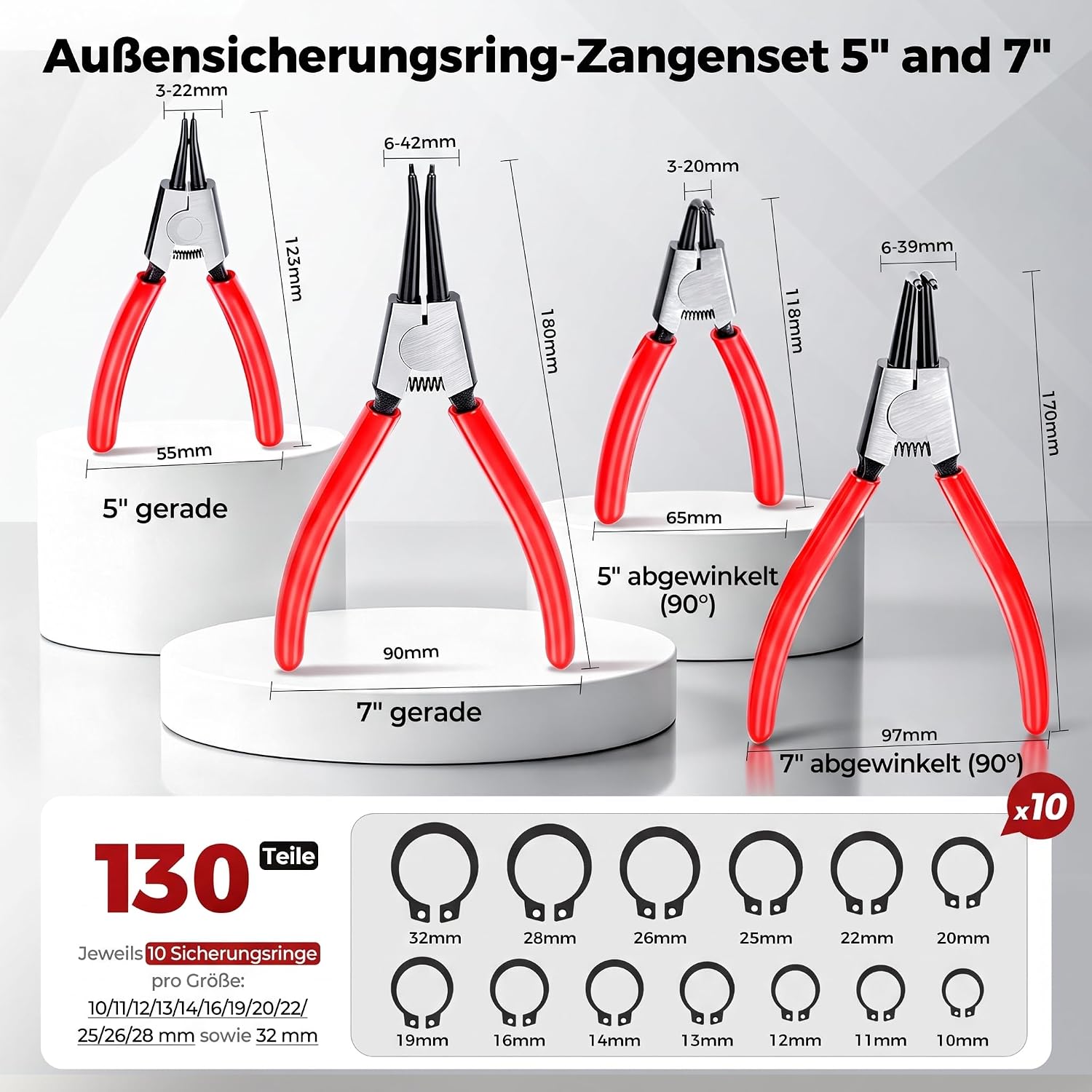 BILITOOLS 4-tlg. Sicherungsringzangen-Set für Außenringe, 125 und 175 mm 4 BILITOOLS 4-tlg. Sicherungsringzangen-Set für Außenringe, 125 und 175 mm – Bild 4
