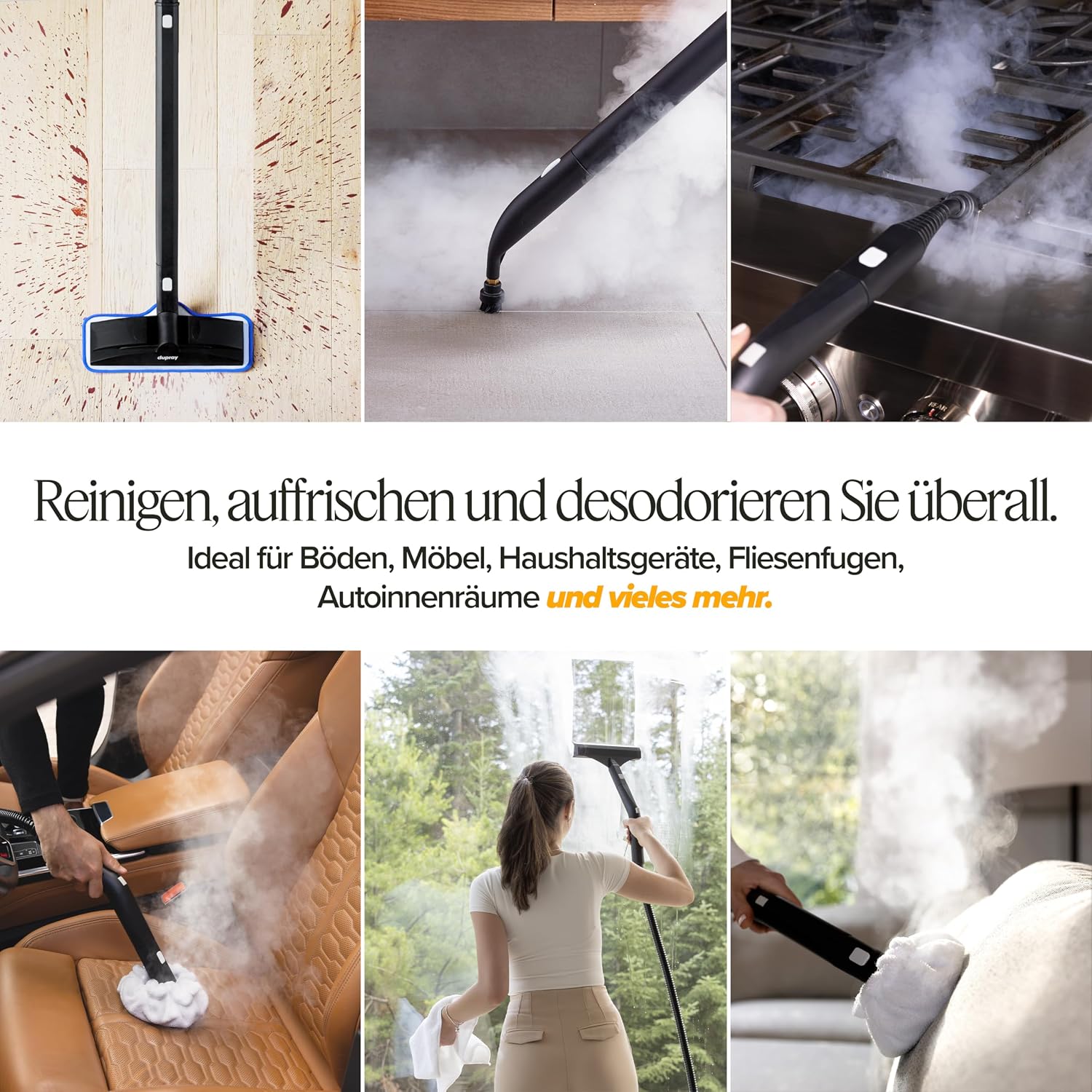 Dupray Neat Plus Dampfreiniger – Vielseitig, 17-teiliges zubehörset 4 Dupray Neat Plus Dampfreiniger – Vielseitig, 17-teiliges zubehörset – Bild 4